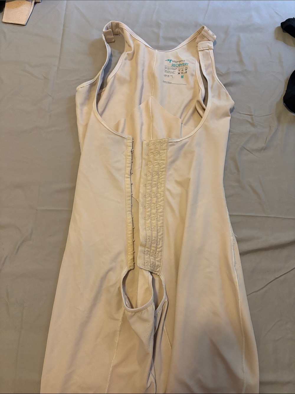 Mammary Recovery Full-Body Shapewear Bodysuit - Light Beige